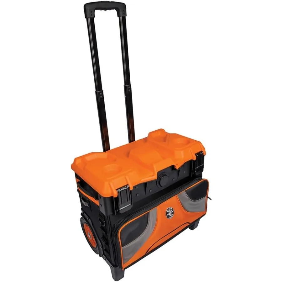 55473RTB Rolling Tool Bag Tradesman Pro Tool Master 250lbs Load Rated Heavy-Duty Polyester Black Durable Wheels and
