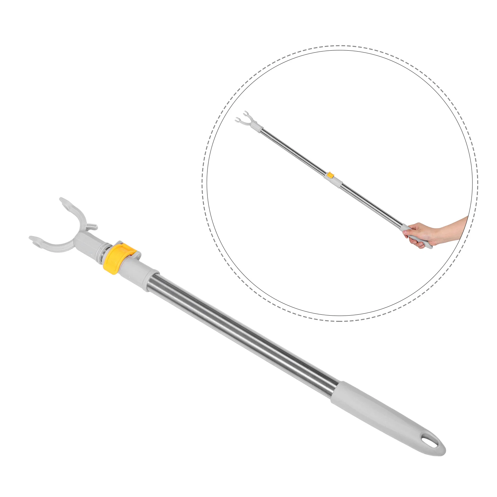 Регулируемая телескопическая перекладина из нержавеющей стали для сушки одежды