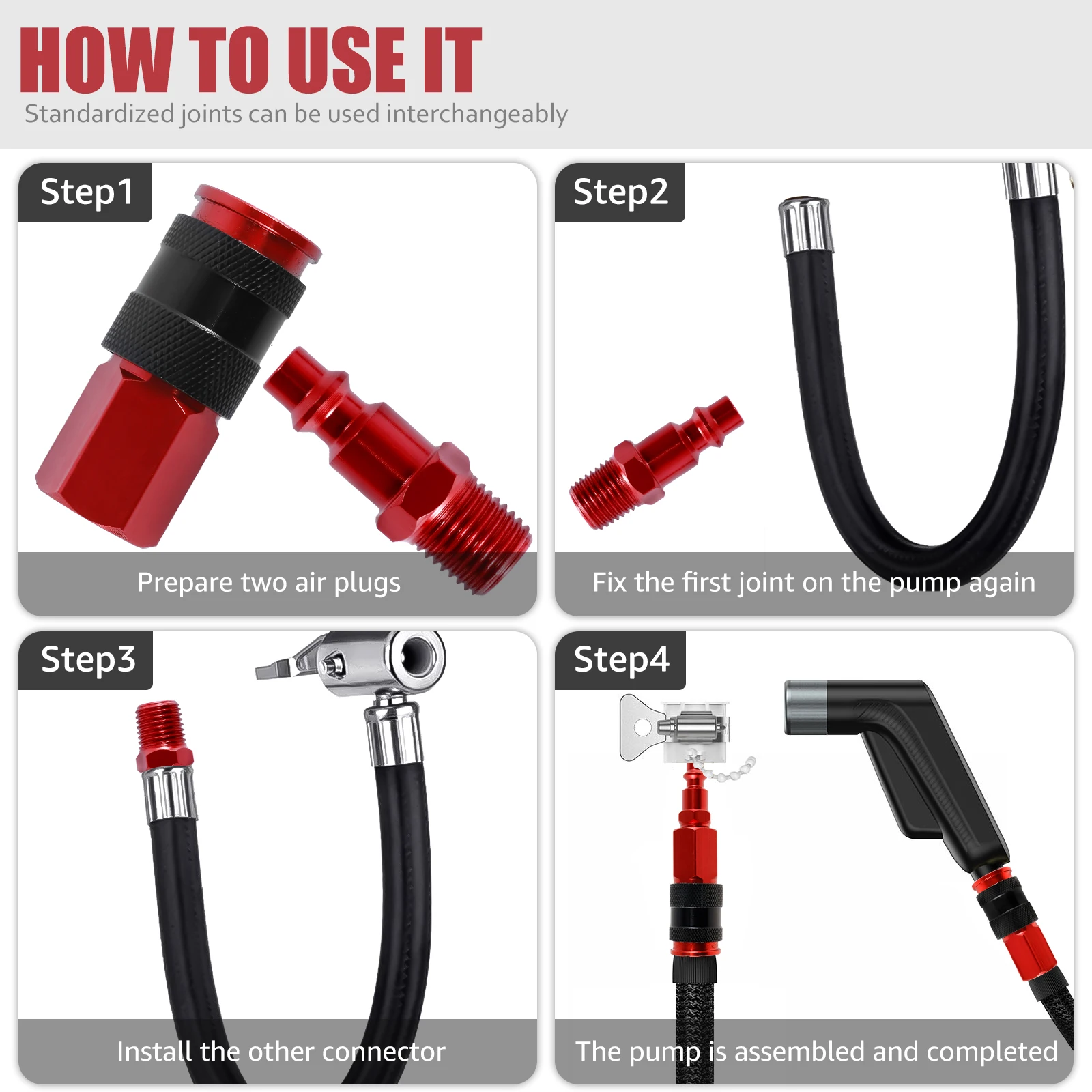 Imagem -05 - Acoplador a ar e Kit Plug Conexões Quick Connect Air Conjunto de Conectores de Alumínio Industrial Npt 525 Pcs