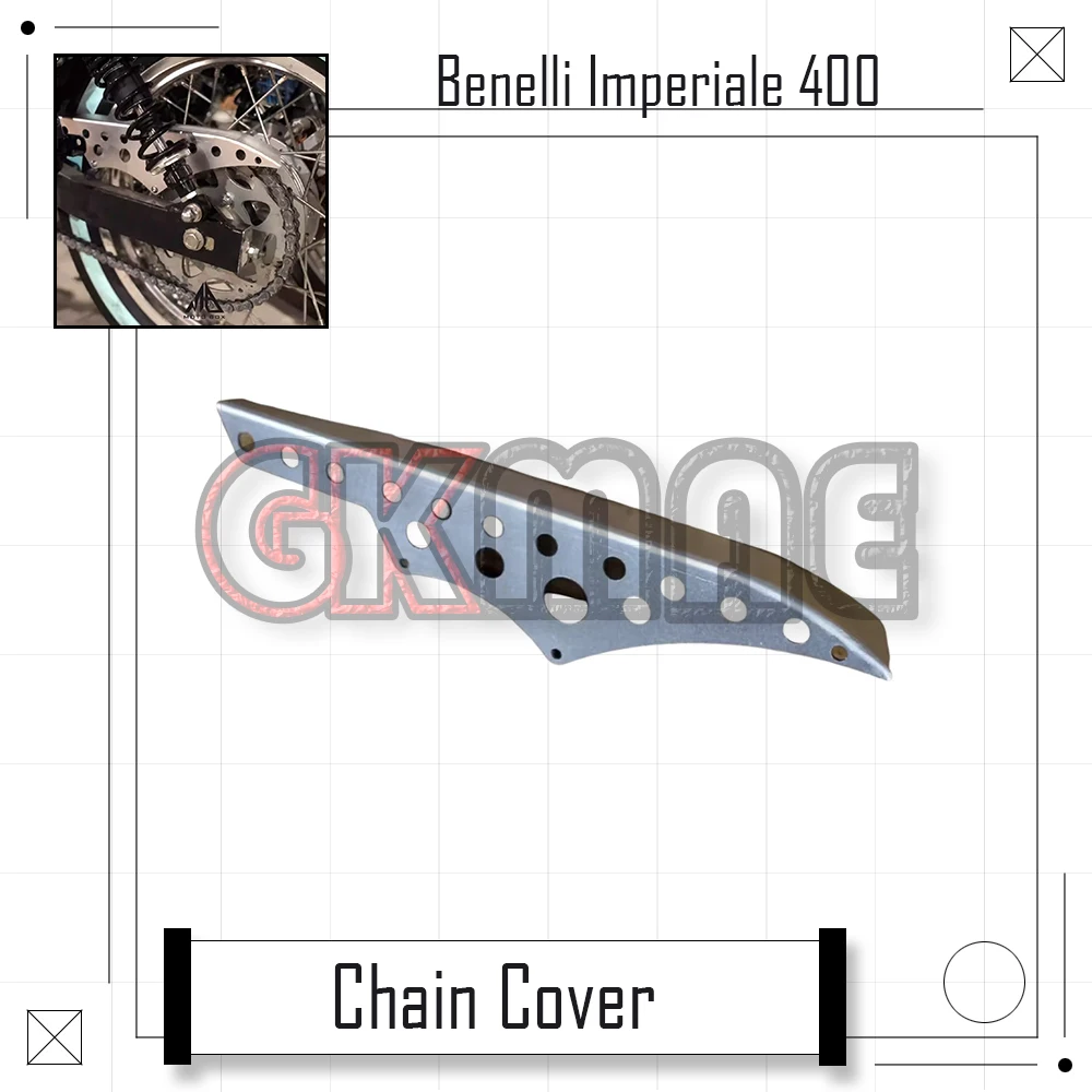 

For Benelli BJ Imperiale 400 Motorcycle Modified Chain Cover Aluminum Alloy Oil Baffle Cap Fit BJ400-8 Imperiale400