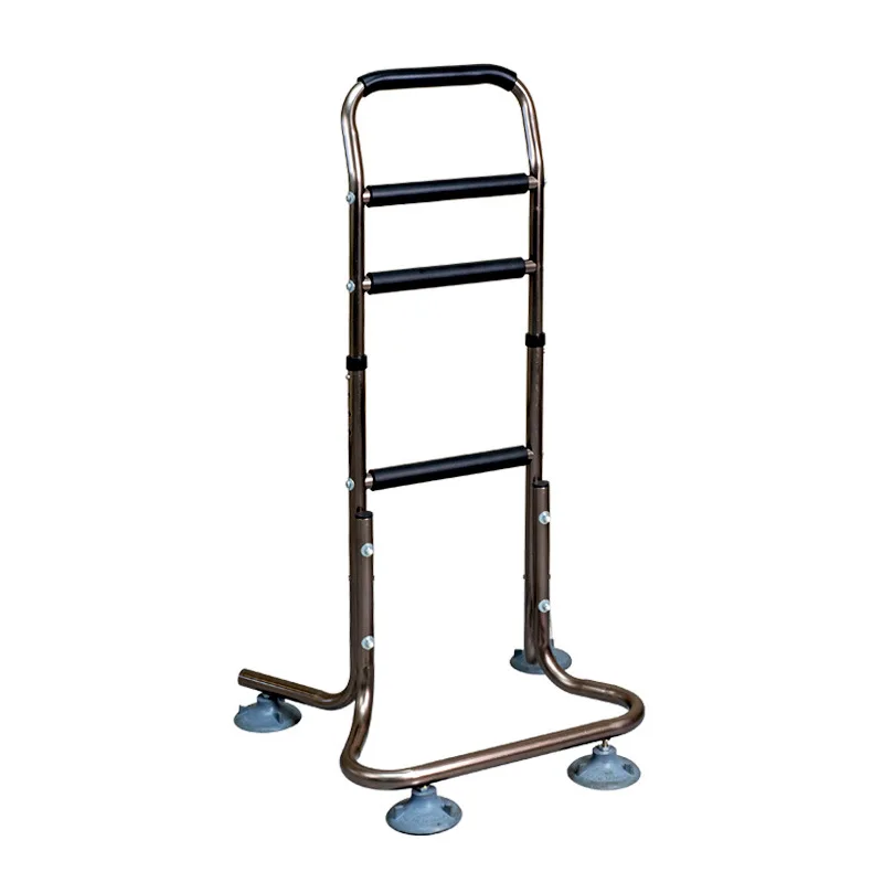 

Elderly wake-up assistance device with movable lifting, bedside armrest, floor standing, household anti fall function