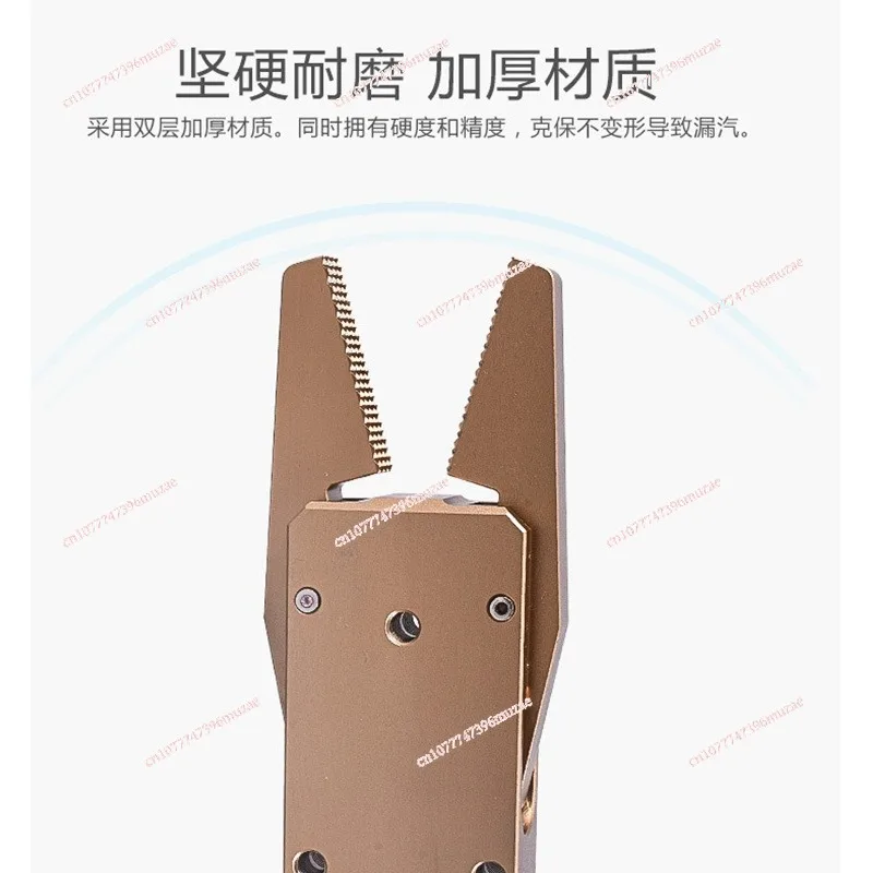 Industrial Grade Oxidation-resistant Golden Yellow Small Robot Finger Clamps Fixtures and Manipulators Pneumatic Gripper