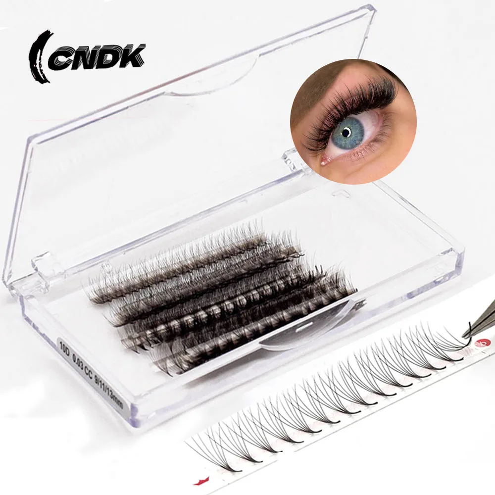 

800Fans Tiny Pointy Slim Narrow Base Premade Volume Fans Sharp Stem 3D-14D Faux Cils Naturel Individual Manga Lash Extension