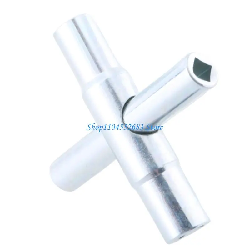

Y6GD 4 Way Sillcock Key Steel Sillcock Wrench for Hose Bib 1/4" 9/32" 5/16" 11/32"
