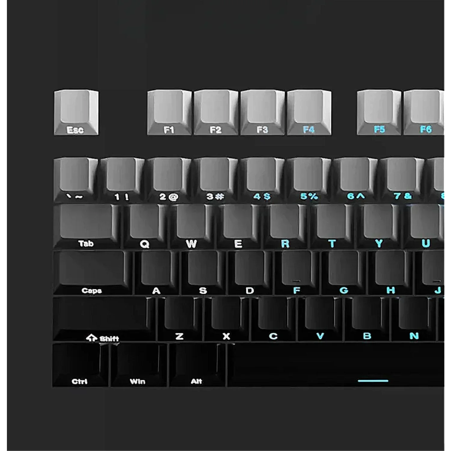 2025 오리지널 Daylight 키캡 PTB 반투명, 측면 새겨진 Oem 136 키, 60/84/98/108 기계식 키보드에 맞게 맞춤화됨.