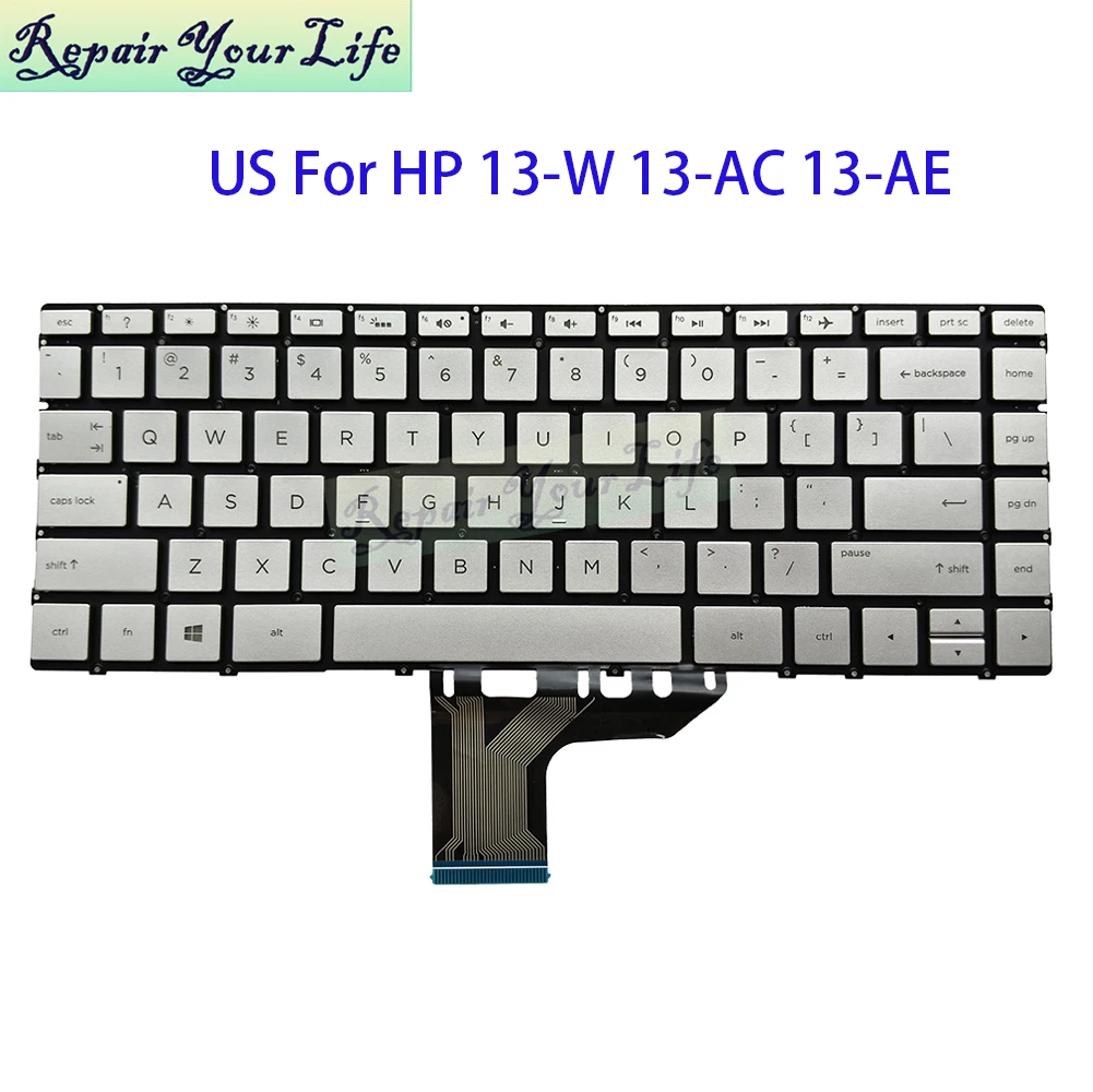 US English Backlit Keyboard For HP Spectre X360 13-AC 13-W 13T-W 13-AD 13-AE 13-AP TPN-I128 Q214 Notebook Keyboards SG-87220-3MA