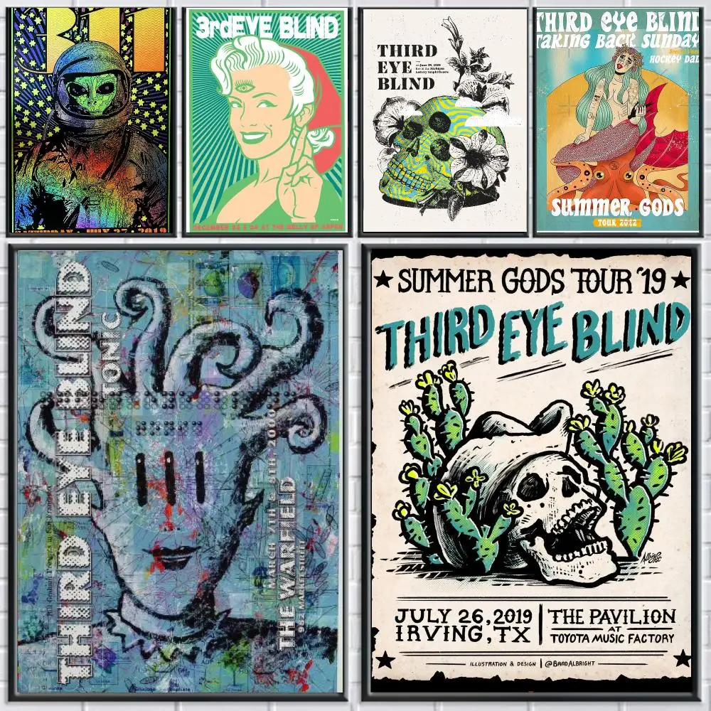 band T-Third Eye Blind-D Poster Peel and Stick Wall Art for Cafe Office Bar and Home Decoration
