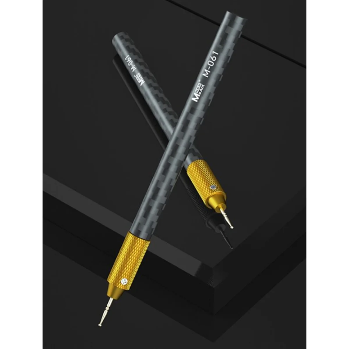 A002 M061 Gold Plated Tin Dragging Needle FPC Connector Reballing Solder Bar 3 Bars with Ultralight Handle Set
