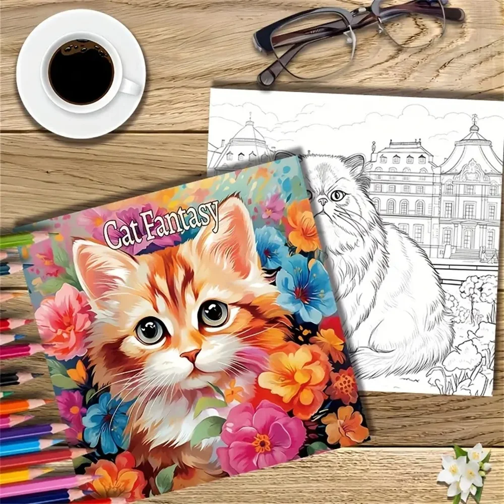 Imagem -03 - Colorido Art Coloring Book Papel Atualizado Original Livros de Papel Espessado a Candy Bone Birthday Party Gift Feriado 22 Páginas