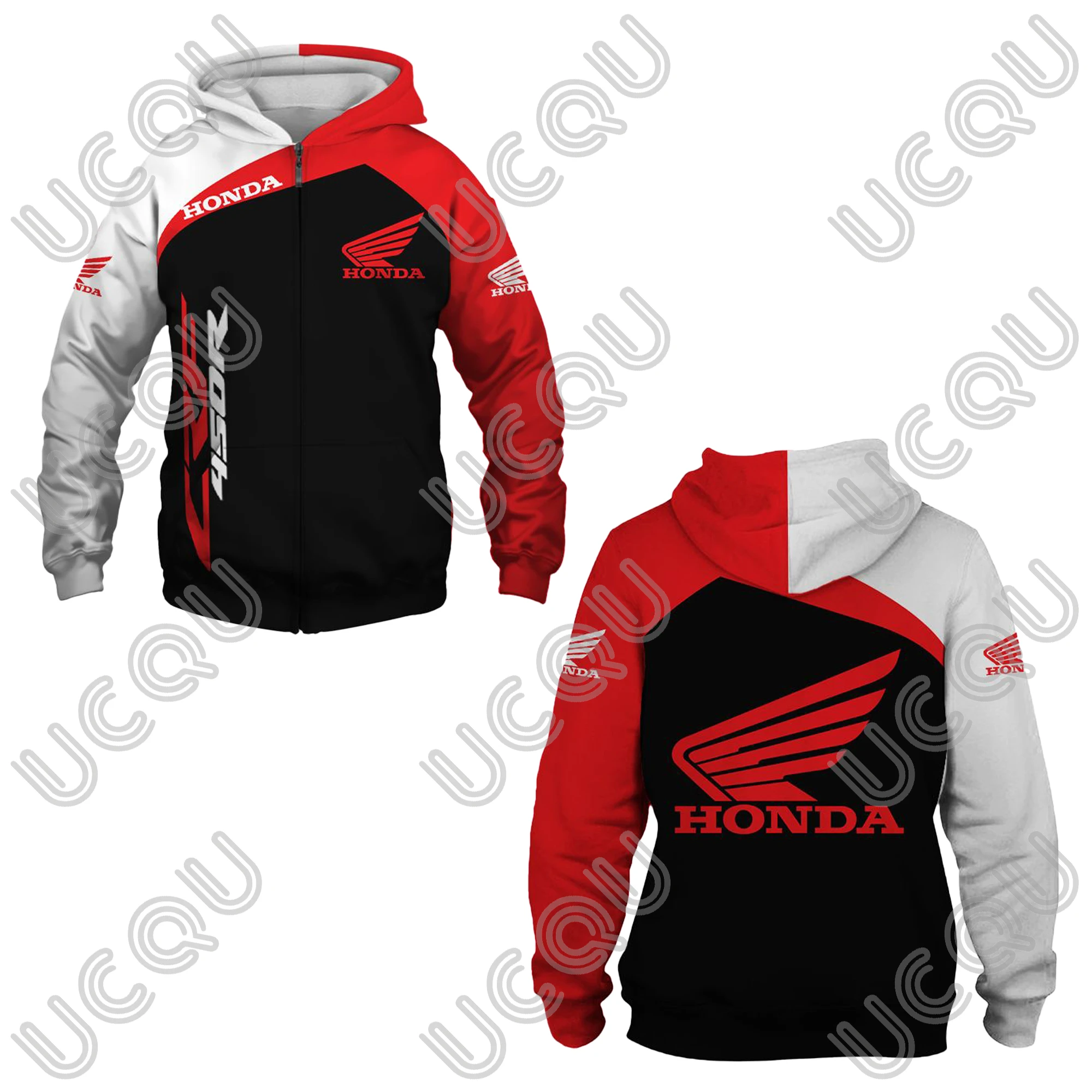

Толстовка с капюшоном на молнии Honda, уличная модная мужская толстовка с 3D принтом Honda, большой размер, спортивная одежда на открытом воздухе, гоночные костюмы Honda