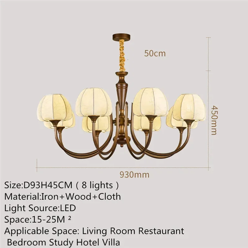 FAIRY Contemporary Pendent Lamp American Retro LED Living Room Restaurant Bedroom Study Villa Hotel Model Houses Chandelier