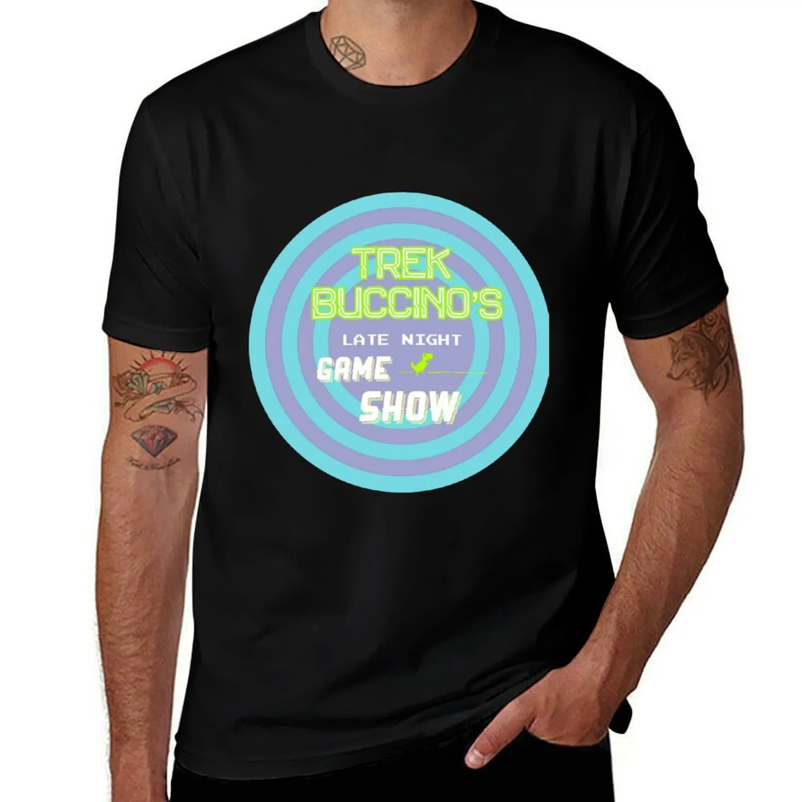 

Trek Buccino's Late Night Game Show T-Shirt mens graphic t shirts T-Shirt