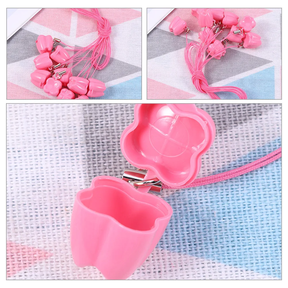 

12 шт., детский чехол для хранения молочных зубов, пластиковый держатель, практичная коробка для зубной феи, сейф для малышей, потерянные зубы, подарок для мальчиков и девочек