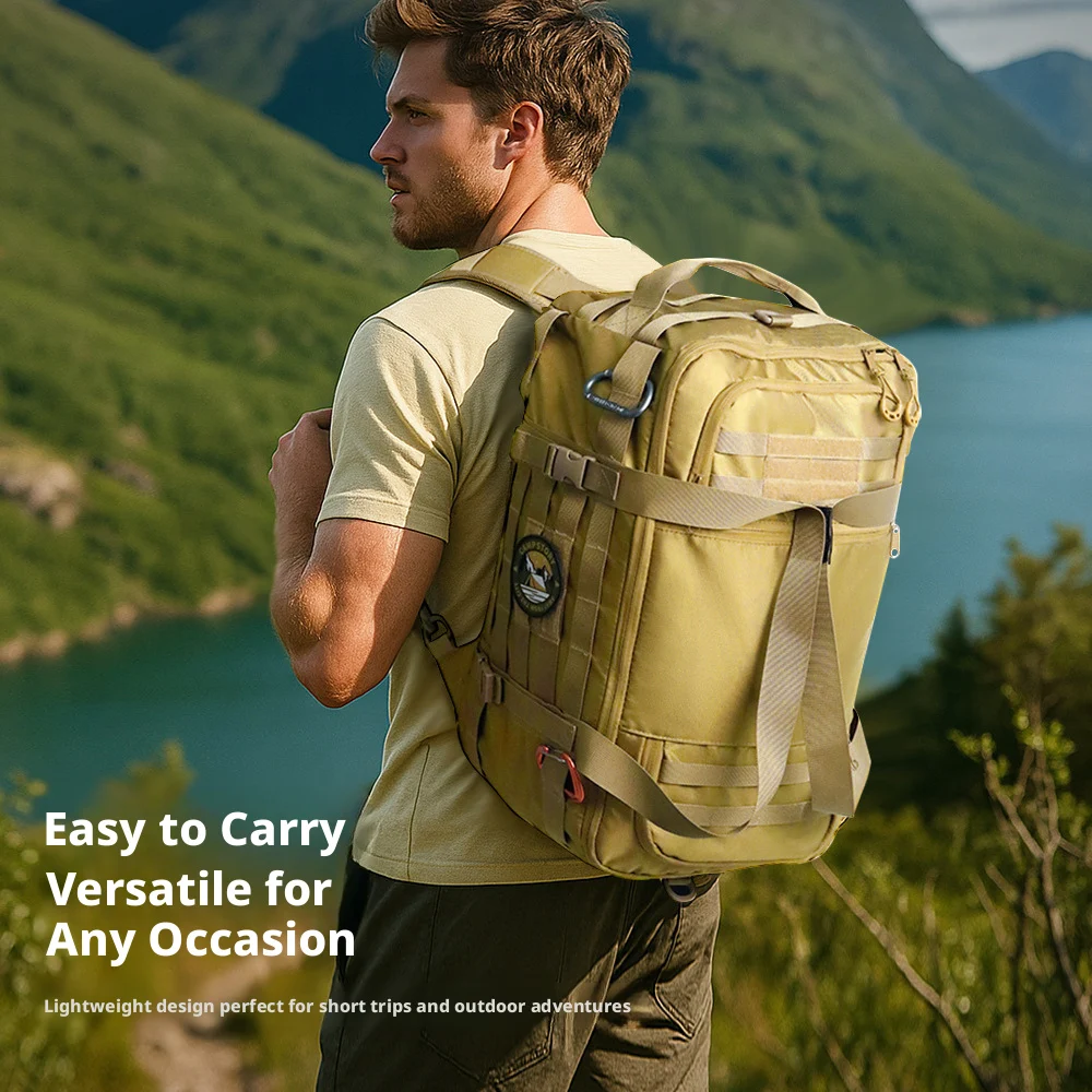 

30 liter outdoor travel dual-use backpack, large capacity backpack, backpack, luggage, camping tactical backpack