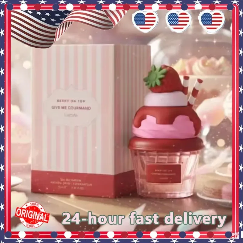 Lattafa serie Gourmet Perfume de Oriente Medio Unisex caramelo Gourmet encanto de larga duración citas beso Perfume regalo para mujeres y hombres