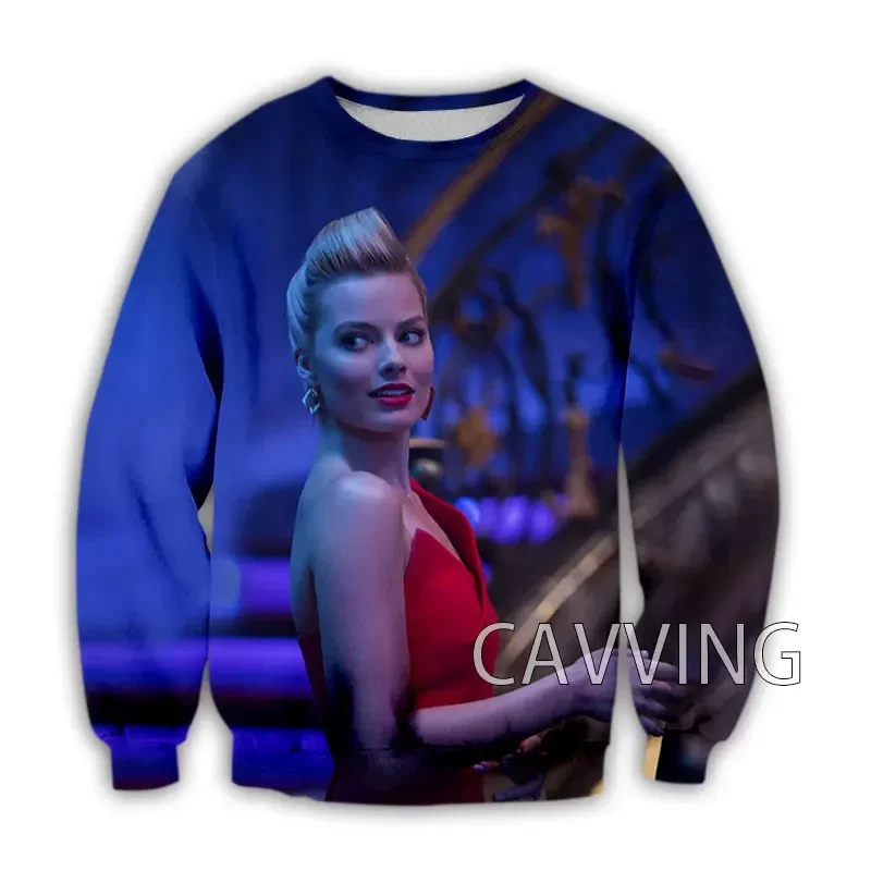 New Fashion Women/Men's 3D Print  Margot Robbie  Crewneck Sweatshirts Harajuku Styles Tops Long Sleeve Sweatshirts  C02