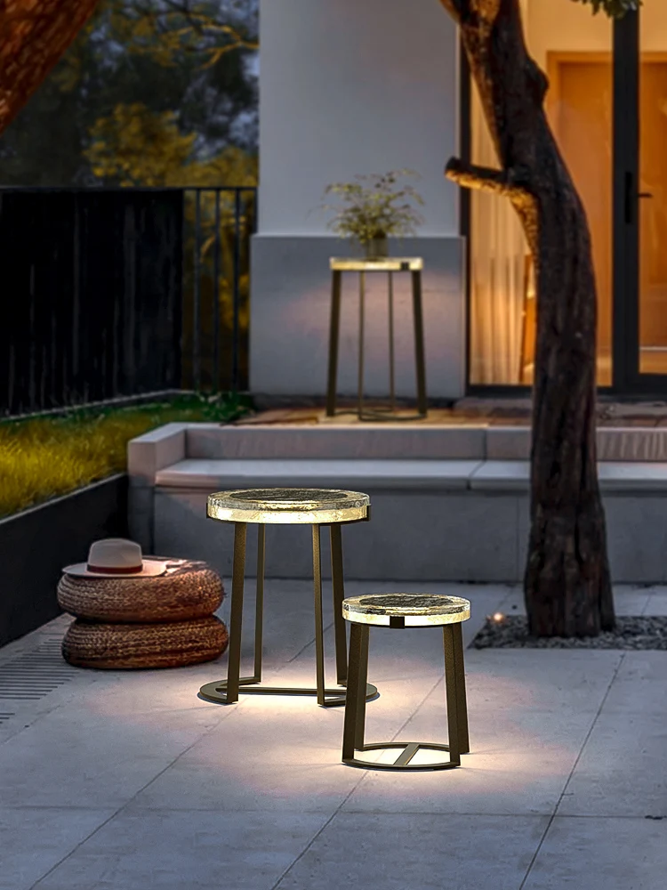 Garden lights, villa terraces, garden lights, balcony floor lights, outdoor lights, table and chair lights