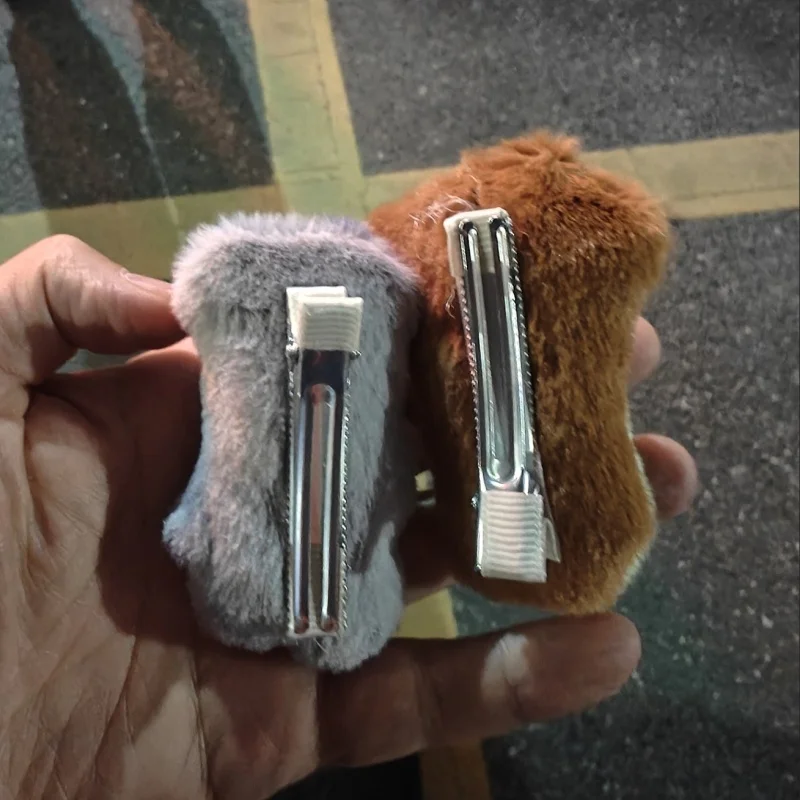Disney zootopia judy nick macio pelúcia garra forma bobby pin flyaway franja de cabelo fixo outono e inverno decoração de cabelo presente de casal