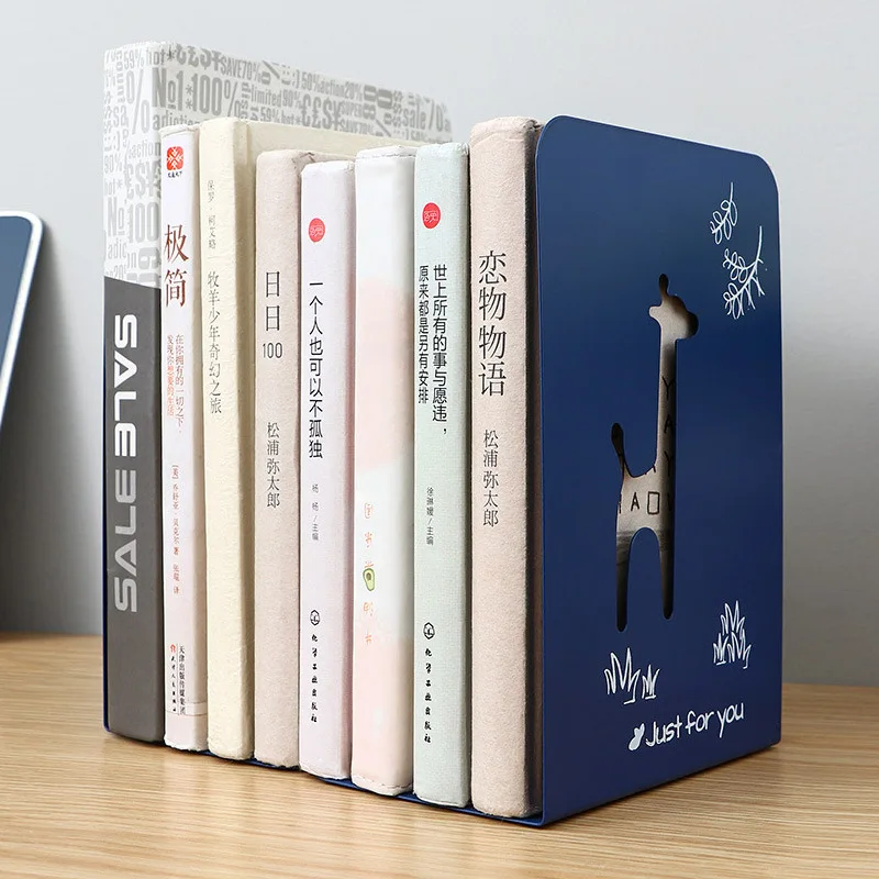 Student Fixed Book Shelf Baffle Book By Desk Partition Book Block Wrought Iron Book Stand Metal Desktop Book Stand