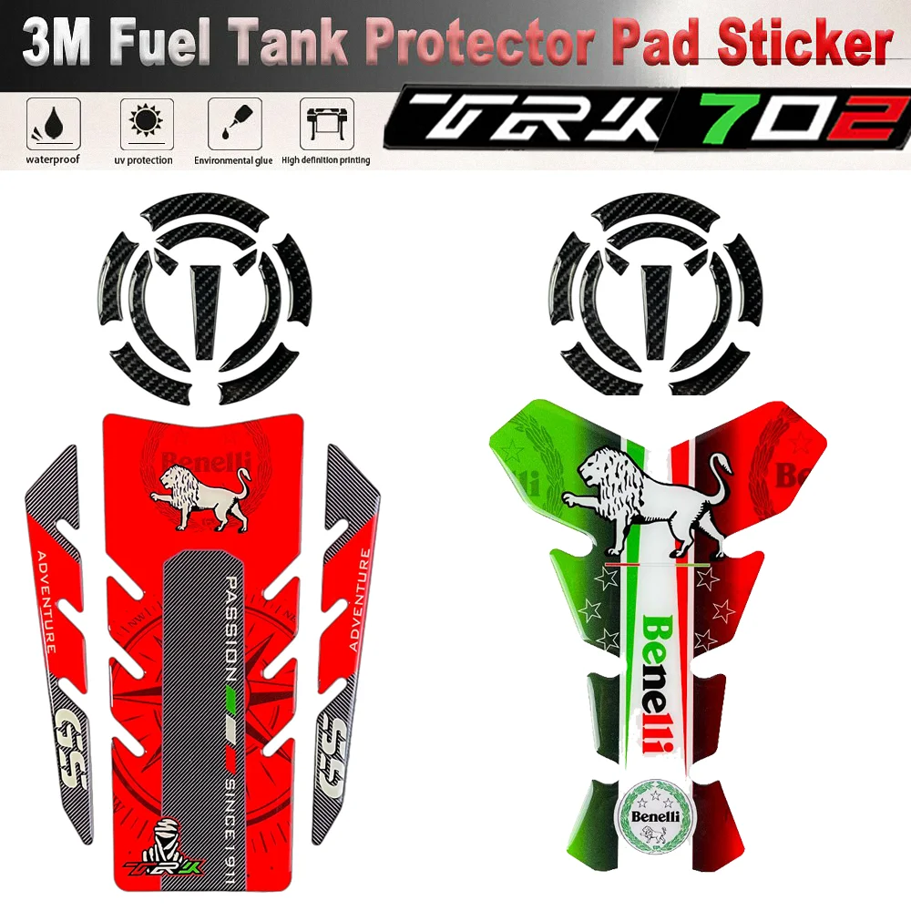 

For Benelli TRK 702x Stickers Motorcycle Accessories Fueltank Tank Pad Gasoline Parts Protection Cover X TRK702X TRK702 702 2024