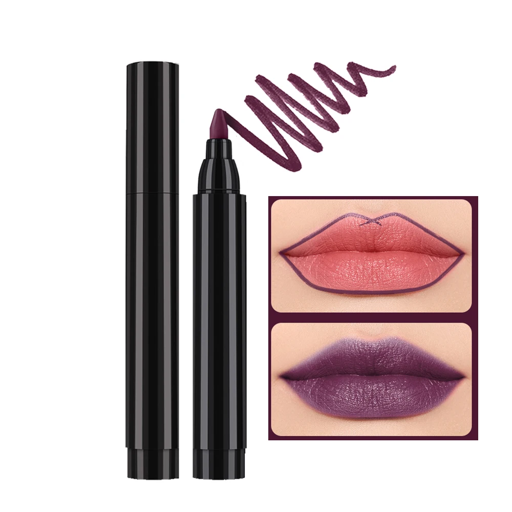 Private Label Custom Logo Vegan Liquid Lip Liner Makeup Wholesale Bulk Waterproof Smudge Proof Long Lasting Lipstick Pencil
