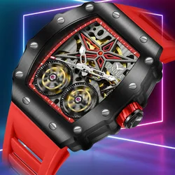 ONOLA-Montre à Double Tourbillon Amissié pour Homme, Étanche, Entièrement existent, Mécanique