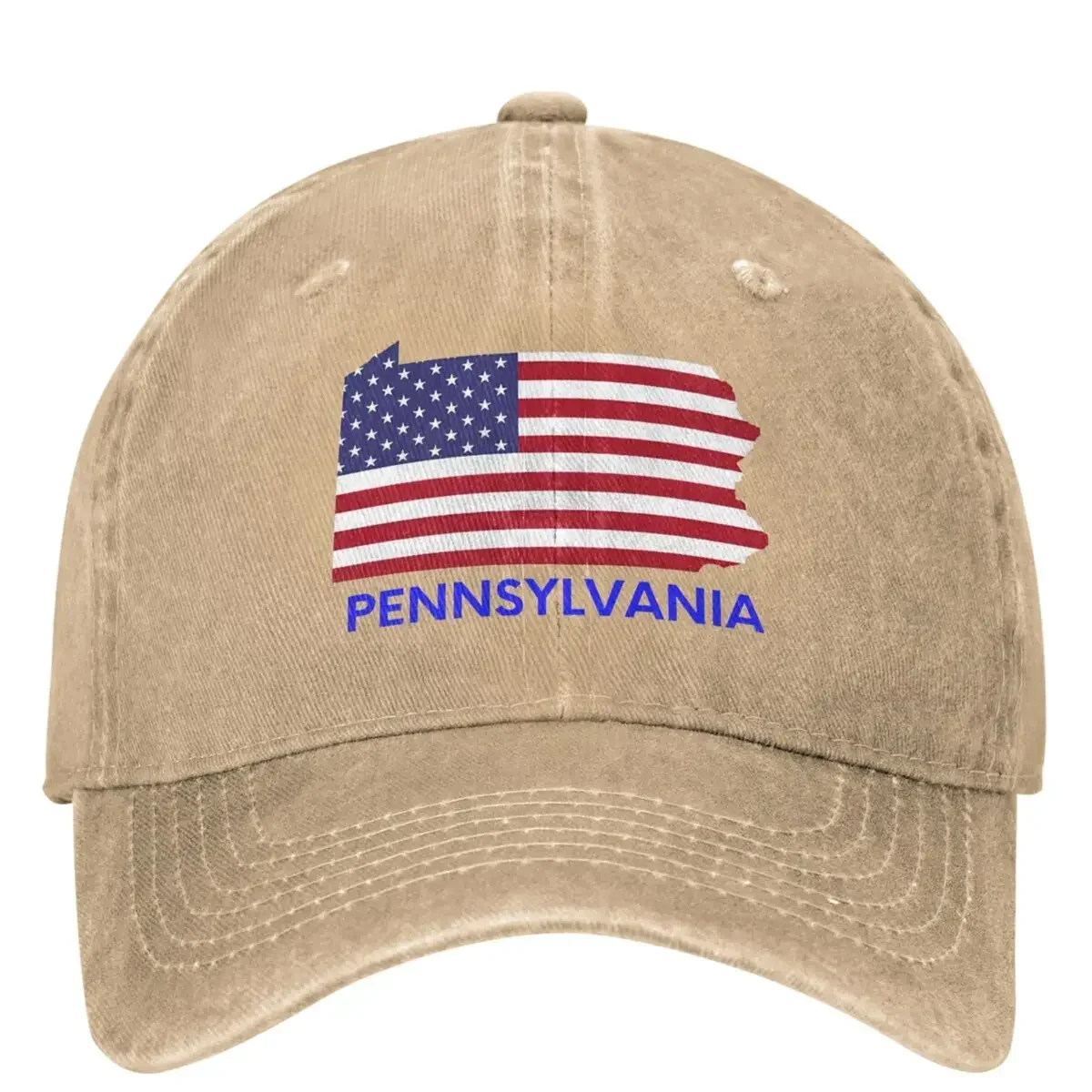 Pennsylvania Washed Baseball Cap Street Style Trucker Hat Summer Female Male Tennis Skate Sun protection Baseball Caps