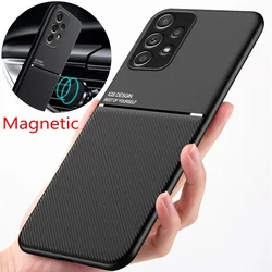 Magnetic Holder Car Phone Case For Samsung Galaxy A53 A54 5G A34 A14 A52s A51 A52 A71 A13 A12 A23 A73 A72 A24 A50 A33 A32 Cover