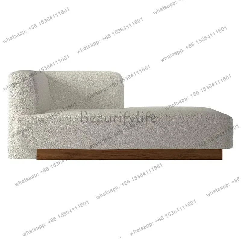 PG  Simple Fabric Double Sofa Soft Furnishing Bedroom Guesthouse Lounge Chair Clothing Store Sofa