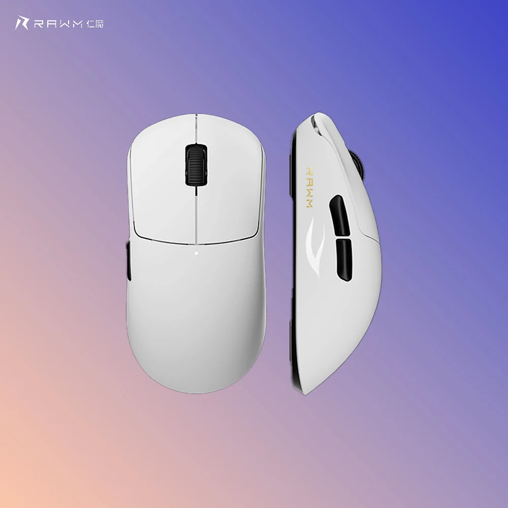 

RAWM MoJing V4 Customized Native Dual 8K PAW3950 Esports Gamer Mouse Dual Mode Wireless Ergonomic Lightweight Gaming Accessories