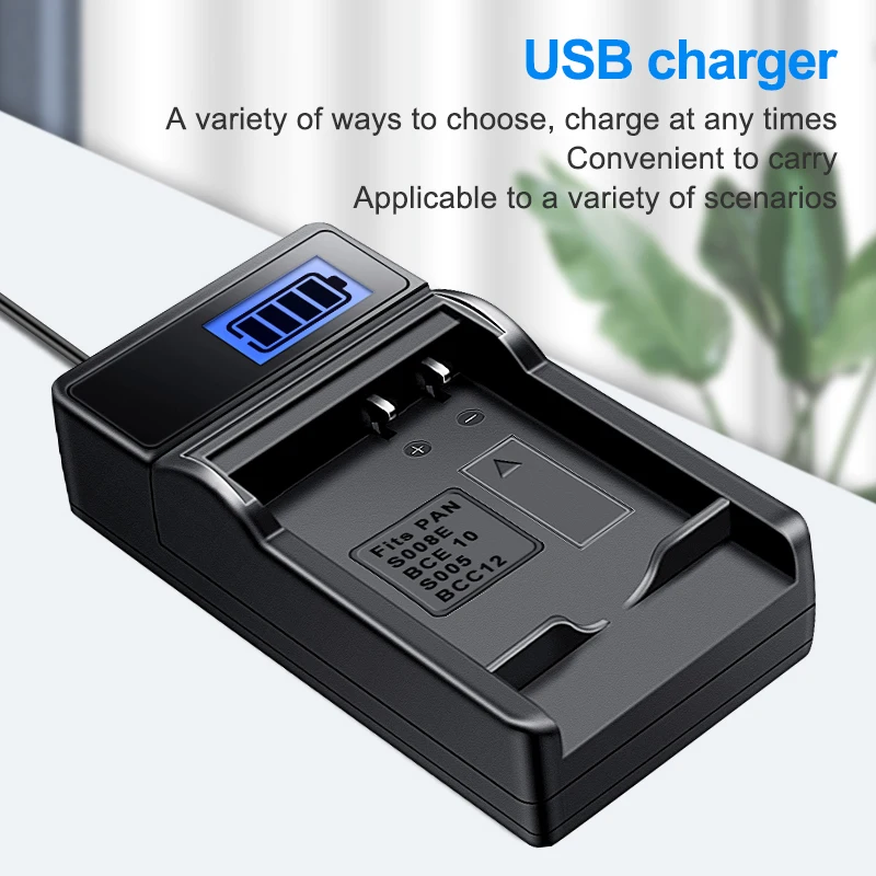 HQIX for Ricoh WG-M1 R3 GRD2 GRD4 GR II R40 FX100 GR GRD3 R5 R4 DB-65 Camera DB-60 Battery USB Charger