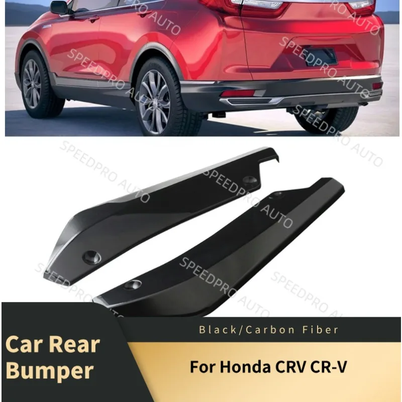

Car Rear Bumper Lip Splitter Diffuser for H0nda CRV CR-V Scratch Protector Spoiler Extension Winglets Side Skirt Black