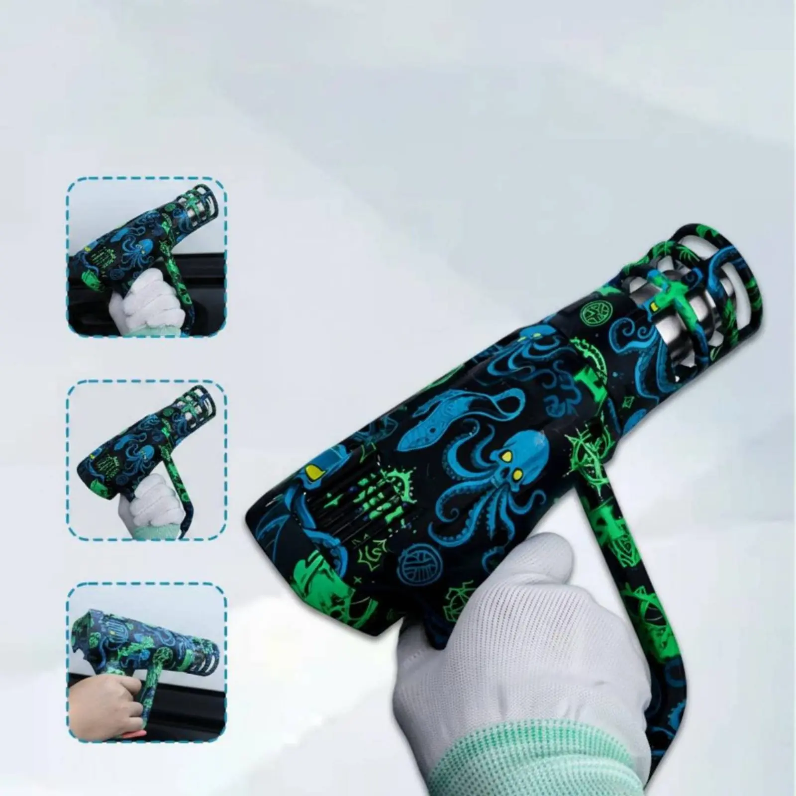 Car Wrap Heat Fast Heating Vinyl Wrap Heat Power Tool Variable Temperature Adjustable Air Delivery for Auto Detailers