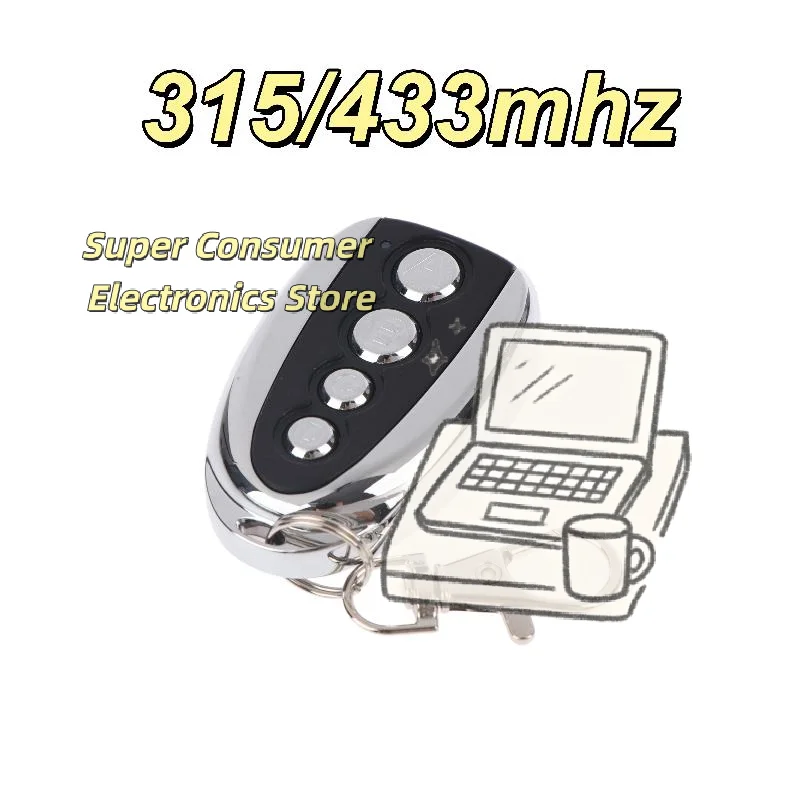 U Shaped Wireless Cloning Remote Control 433MHz 315MHz Stable Signal for Car Alarm Garage Door Gate Access