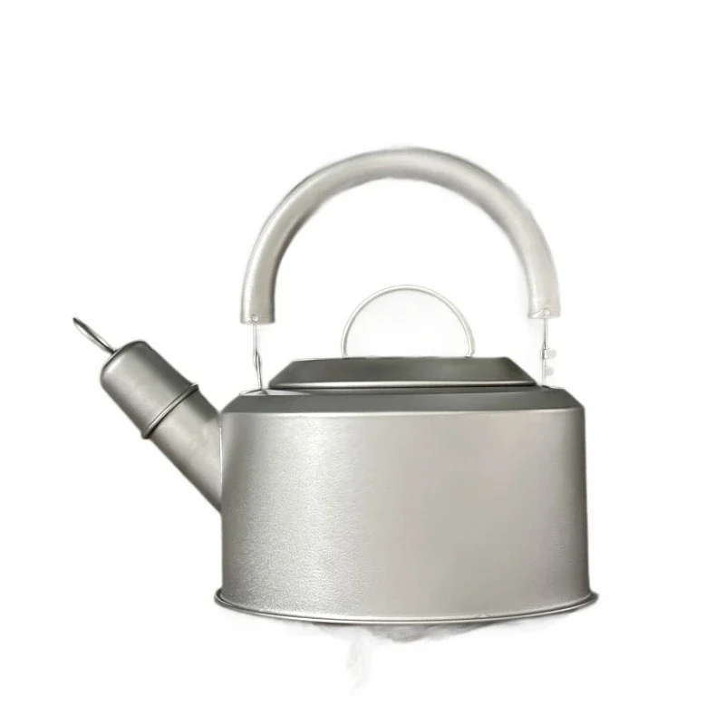 Pure titanium kettle, convenient firewood picnic titanium alloy outdoor portable ultra-light teapot