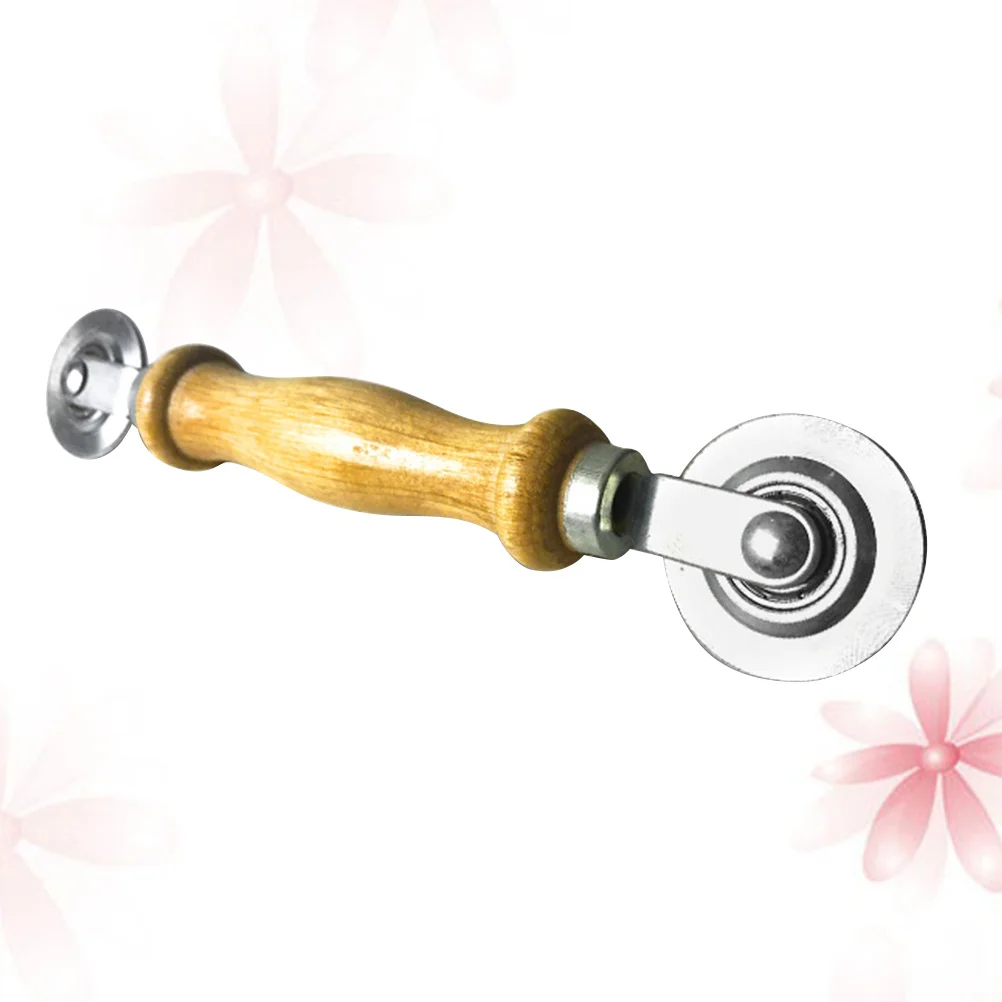 

Screen Pressure Roller Stainless Steel Bearings Wooden Handle Multi-Function Pressing Wheel for Thick Screen Window Layering
