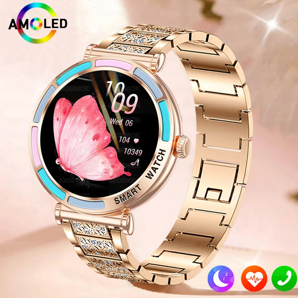 

2026 New Lady Fashion Smart Watch Women HD Screen Sports Heart Rate Bluetooth Call Waterproof Outdoor Smartwatch For Android iOS