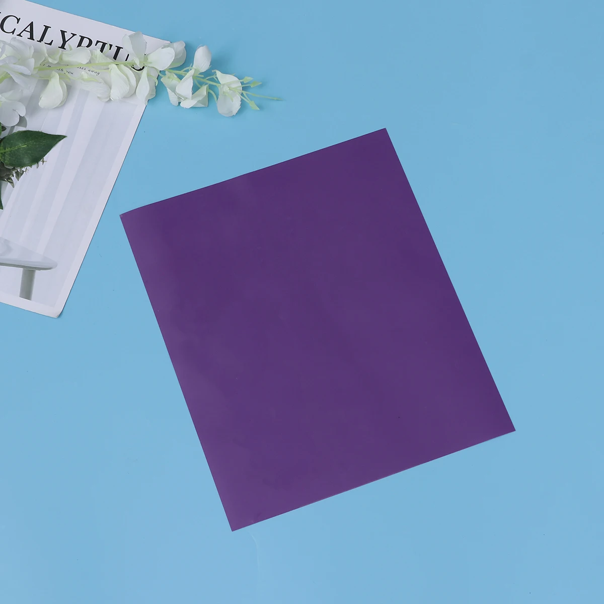 Fabric Transfer Paper Lettering Film Heat Shirt Vinyl for Clothes Purple Permanent