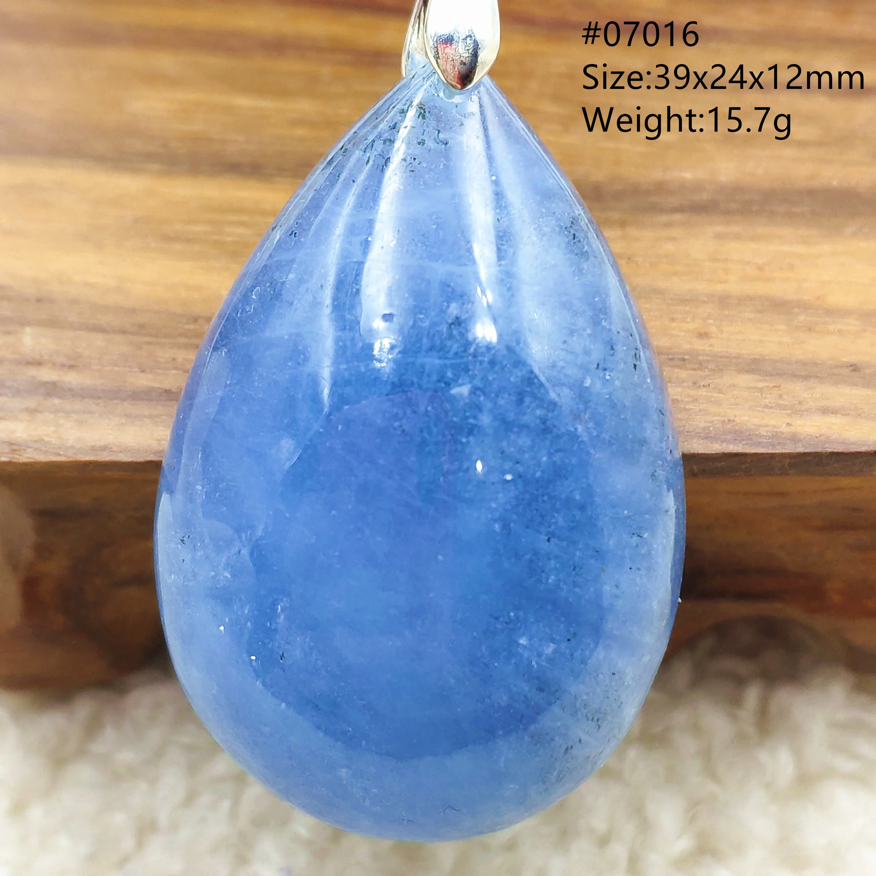 

Натуральный синий аквамариновый кулон для женщин и мужчин, бразильское аквамариновое ожерелье, ювелирное изделие AAAAA