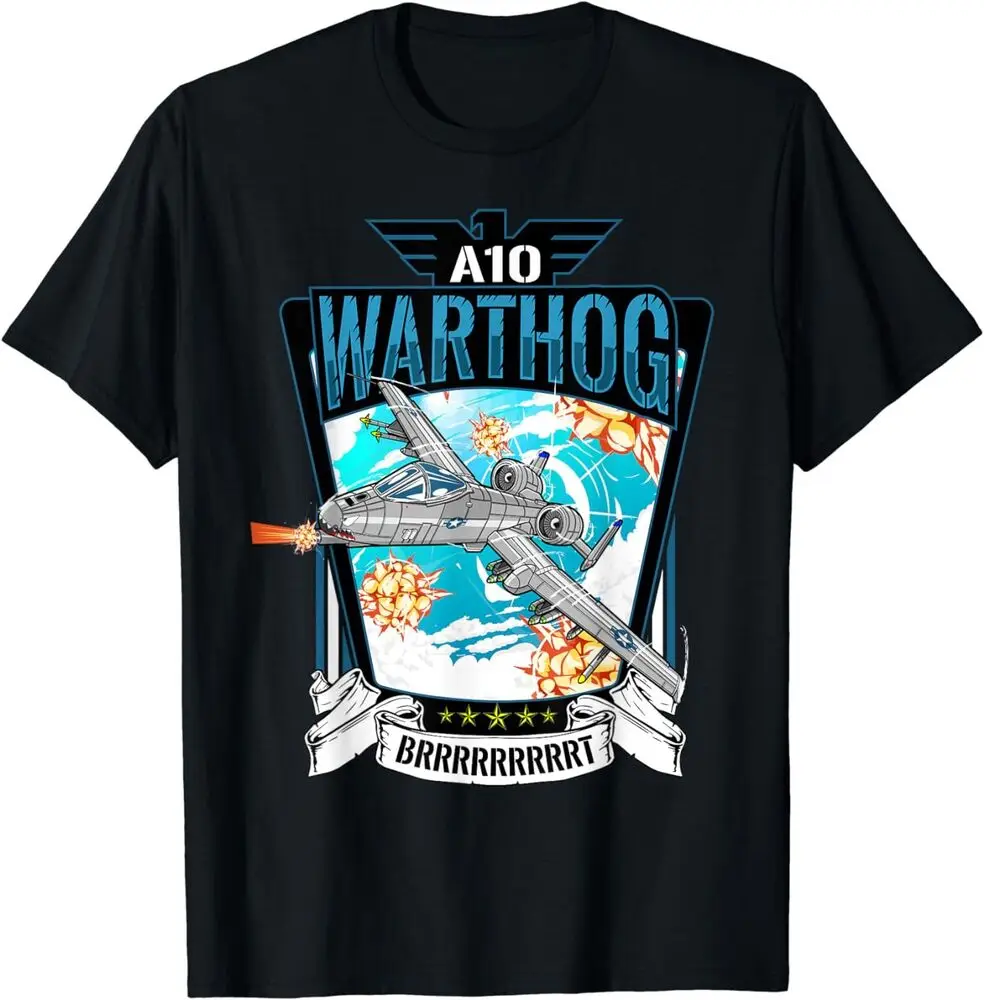 Military Aviation A-10 Thunderbolt Tee Shirt Unisex T-shirts For Man Woman Short Summer Tees Casual Cotton Luxury Brand