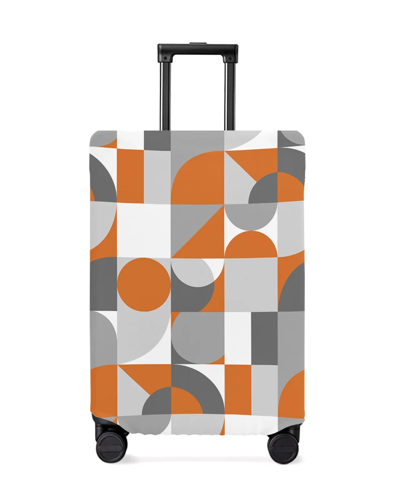 Nordic Retro Medieval Geometric Abstract Color Luggage Cover Stretch Baggage Dust Cover for 18-32 Inch Travel Suitcase Case