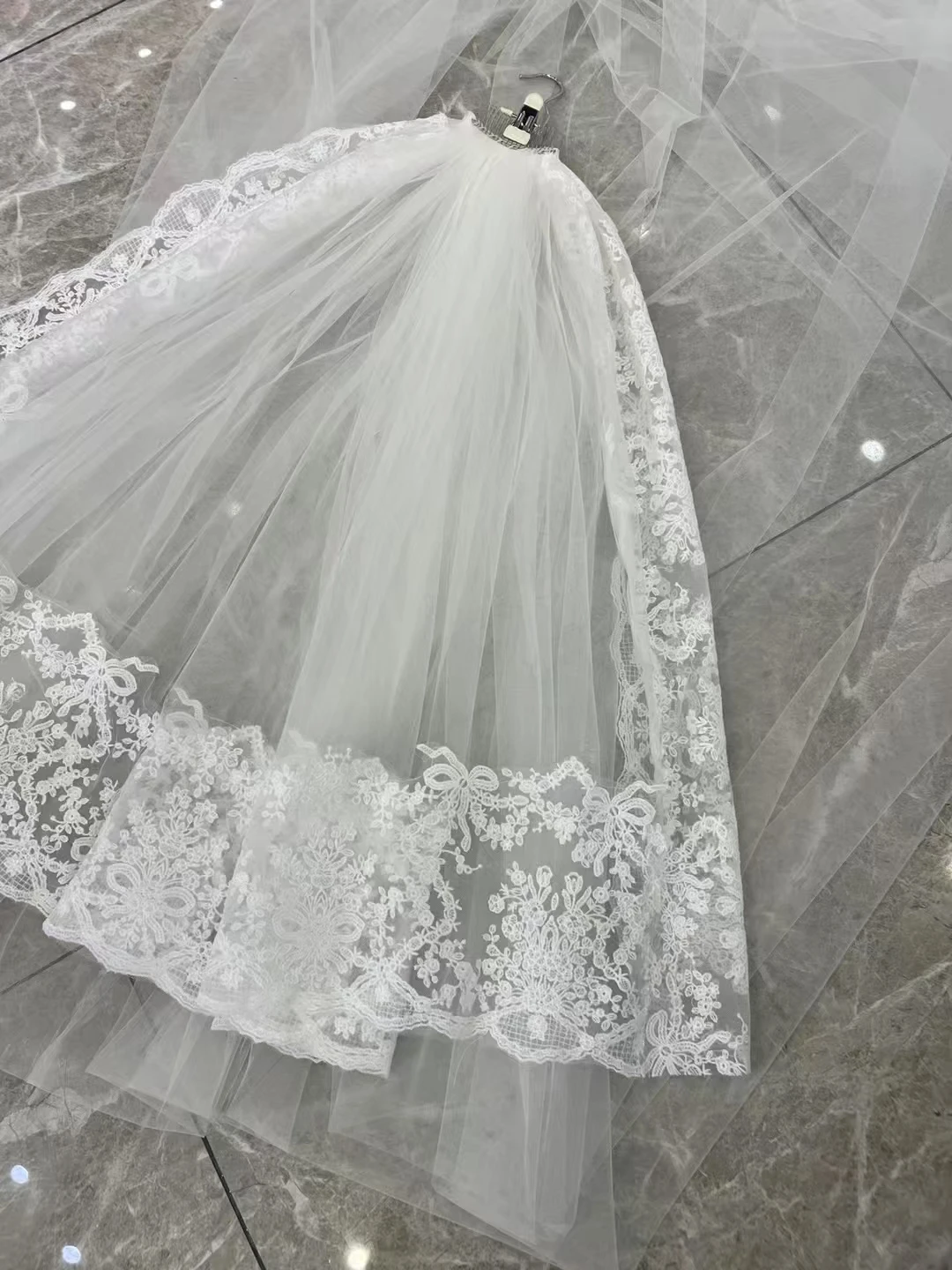 

Vintage Brusher Layer Cathedral Bridal Veil Classic 350CM Long Veil Wedding Accessory for Brides