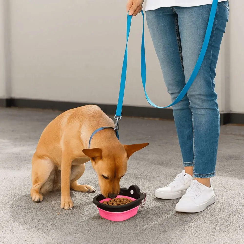 

Portable Collapsible Dog Water Bowl Lightweight Food Grade Folding Pet Dish Multipurpose Non-slip Pet Travel Feeder Outdoor