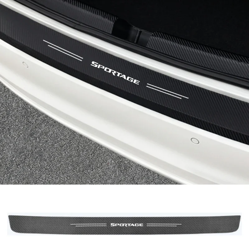 1PC Car Trunk Door Anti-scratch Strip Threshold Decoration Sticker for KIA Sportage Forte Carens RIO K7 K2 K3 K5 K4 Optima Soul