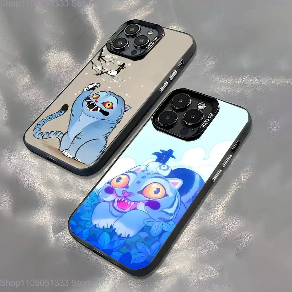 

KPop Tiger Of D-Demon H-Hunters Phone Case For iPhone 16,15,14,13,12，Pro,XS,Max,Plus,Mini,SE Black Candy Matte Shockproof Cover