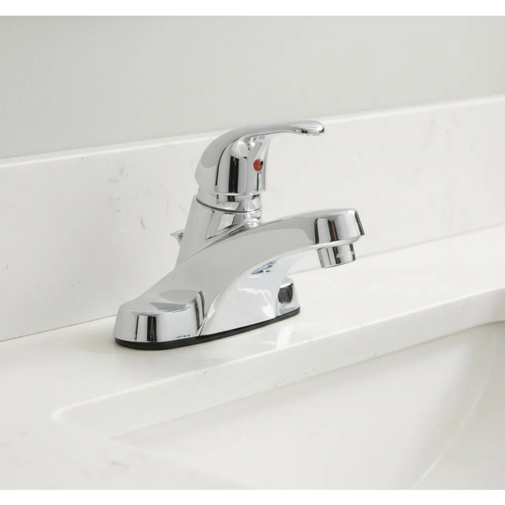 

Modern Single Handle Bathroom Faucet with Chrome Finish, WaterSense Certified for Home Upgrade