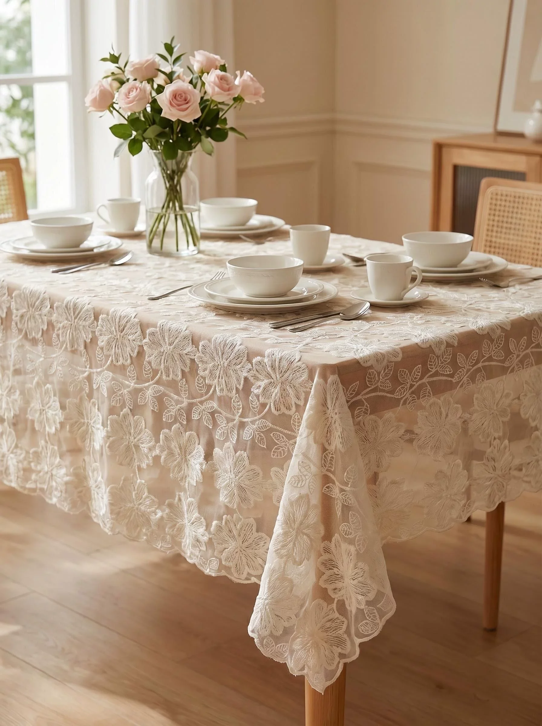 1yard Unique flowers embroidery fabrics for clothing New mesh tissu diy Wedding dresses and formal wear fabric - view 2