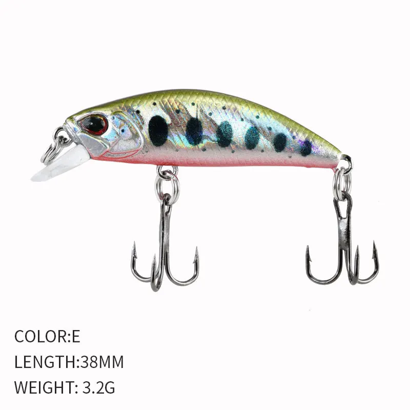 Heißer 38MM 3,2G Mini Japan Modell Sinking Minnow Angeln Lockt Jerkbaits Peche Künstliche Köder Wobbler Köder für forelle Bass Karpfen