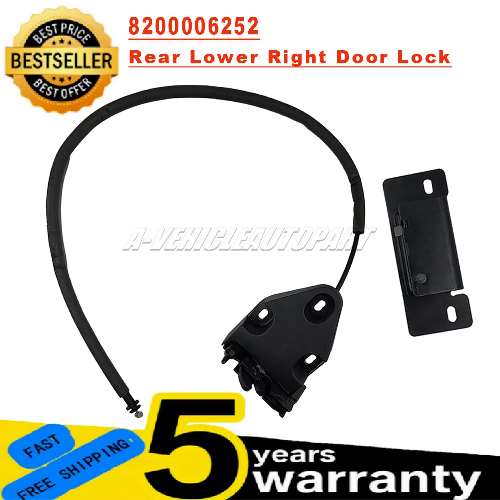 1 Set Car Rear Lower Right Door Lock Replacement Accessories 8200006252 For Renault Trafic Opel Vivaro Talento