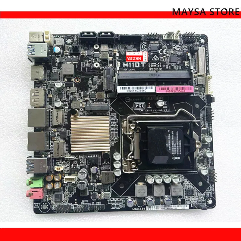 

For Intel H110 LGA 1151 CPU for ASUS H110T motherboard computer socket LGA1151 DDR4 motherboard 100% test ok send